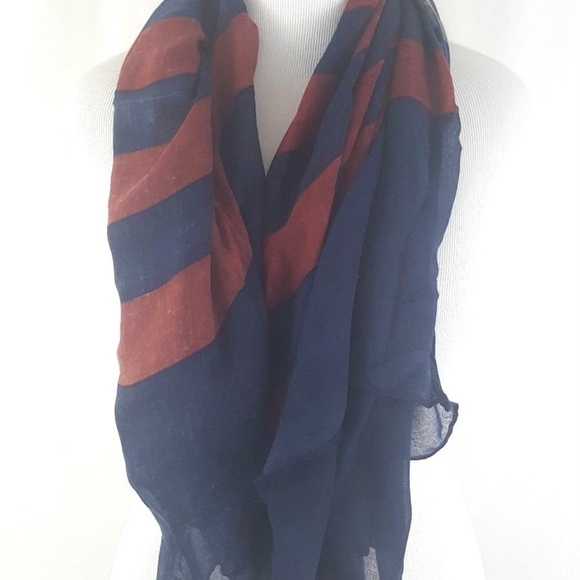 New Fashion Patriotic Infinity Scarf Blue Red - Picture 5 of 7
